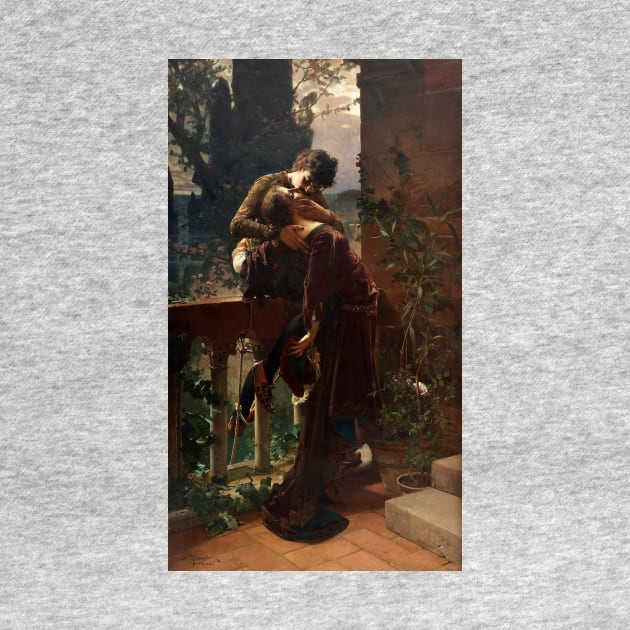 Romeo and Juliet on the Balcony by Julius Kronberg by Classic Art Stall